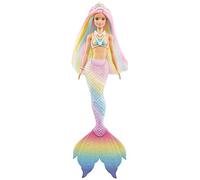 Barbie Dreamtopia Sirena Cambia Colore - Bambola con Look Arcobaleno - Corpetto