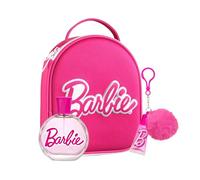 Barbie EDT - Beauty case 3D 100 ml e lucidalabbra con portachiavi pompon