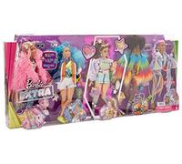 Barbie Extra 5-Doll Set with 6 Pets and 70 Styling Pieces