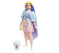 Barbie Extra Doll #2 in Shimmery Look with Pet Puppy
