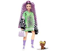 Barbie Extra - Bambola con borsetta a scacchi, cucciolo e accessori 18 - HHN10