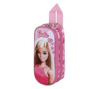 Barbie Fashion-Astuccio 3D Doppio, Rosa, 22 x 9,5 cm