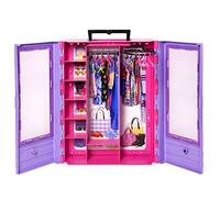 Barbie - Armadio Moda Fashion accessorio con ante semitrasparenti, vani portaogg