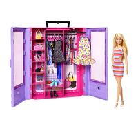 Mattel Barbie Fashionista con armadio portatile
