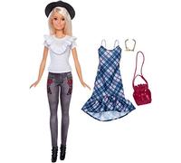 Barbie Fashionistas Jeans Floreale con Un Secondo Look Incluso, FJF68