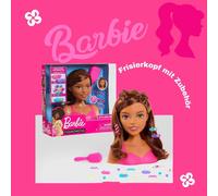 Barbie Just Play JPL62570 SMALL STYLINGHEAD-BRAUNES capelli, Multicolore