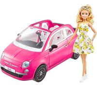 Barbie Fiat 500 Rosa con Barbie GXR57 Mattel 3a+