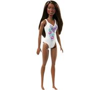 Barbie FJD99 - Beach con Costume - Perfetta per L'Estate, Bianco