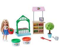 Barbie - FRH75 Bambola Chelsea e Playset dell'Orto, Multicolore, FRH75