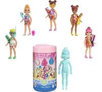 Barbie GTT25 Chelsea Color Reveal Doll with 6 Surprises: 4 Bags with Cover-Up,