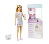 Mattel Barbie Playset Gelateria con Macchina per Gelato - 2 Tipi di Pasta Modell