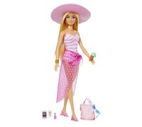Barbie in spiaggia con accessori estivi