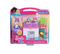 Barbie Just Play - Set da gioco per animali domestici, 8 pezzi, collegabile, con statuine e accessori, giocattoli per bambini dai 3 anni in su