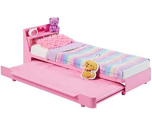 Barbie - La Mia Prima Barbie, giocattolo per bambini 3+ anni, PlaysetCameretta a tema arcobaleni e unicorni con letto a scomparsa e accessori, HMM64