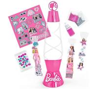 Barbie Lava Lamp Light Up Cambiare Colore Lampada Notte Decorare con Adesivi, Glitter & More