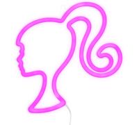 Barbie LED Neon Light - Lampada a Forma Di Bambola Rosa Con Licenza Ufficiale, A