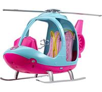 Barbie l'Elicottero per Bambole, Rosa e Azzurro con Elica Che Gira, Giocattolo per Bambini 3 + Anni, FWY29