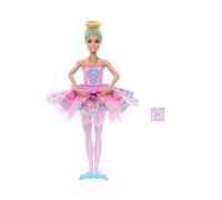 Barbie Lo Schiaccianoci, bambola dotata di funzione sorpresa di trasformazione del tutù, effetto ombré sul tutù, collana con medaglione a forma di cuore e scatola regalo, JLW53