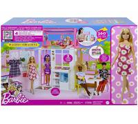 Barbie Loft Playset a 2 Piani con 4 Aree Gioco Cucciolo e Accessori Barbie Incl