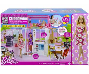 Barbie Loft Playset a 2 Piani con 4 Aree Gioco Cucciolo e Accessori Barbie Incl
