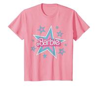 Barbie - Logo Vintage con Stelle Maglietta, Bambini, Rosa, 12 Anni