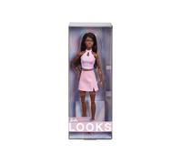 Barbie Looks Bambola in Outfit Rosa con Treccine