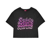 Barbie Maglietta Corta Logo Lavaggio acido Donna (NS7604)