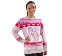 Barbie Maglione Natalizio Felpe da Donna Natale | Pullover Natale Donna | Rosa S