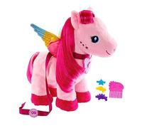 Barbie Mattel Tocco di Magia - Pegaso Ali Scintillanti, peluce Alto 28+ cm con Accessori per Capelli e Suoni, Canta, Cammina e muove Le Ali, Giocattolo per Bambini, 3+ Anni, HPJ50