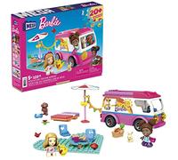 Barbie, Mega Barbie - Camper da sogno con molti accessori e sorprese e 2 Barbie Micro - bambole, giocattolo per bambini dai 5 anni in su, GWR35, multicolore