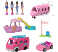 Barbie Mini BarbieLand 4-Pack Doll & Toy Vehicle Set with 4 Mini Dolls (1.5-inch