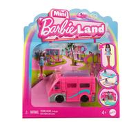 Barbie Mini BarbieLand Doll & Toy Vehicle Set, 1.5-inch Barbie Doll & DreamCampe
