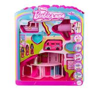 Barbie Mini BarbieLand - Set con Mini Casa dei Sogni con mobili e Accessori, 4 Mini Bambole e 3 Mini Veicoli, Include Camper dei Sogni, Barca e Aereo, Giocattolo per Bambini, 4+ Anni, JDB86