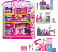 Barbie Mini BarbieLand - Set dei Sogni, con boutique degli animali, supermercato e parrucchiere, 4 mini bambole e accessori inclusi, giocattolo per bambini, 4+ anni, JGL31