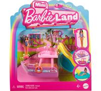 Barbie Mini BarbieLand - Set mini Barca dei Sogni e bambola, playset bambola 3,8
