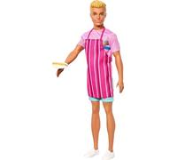Barbie Mysteries: Beach Detectives Ken Doll indossa un abito rimovibile con accessori narrativi, inclusi grembiule e snack