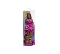 barbie modella in abito rosa con volant