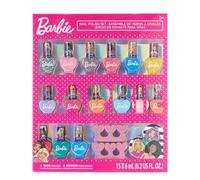 Barbie Set di smalti e accessori per unghie per bambine da 15 pezzi, a base d'acqua, ad asciugatura rapida e rimovibile, perfetto per feste, a partire dai 3 anni di età, prodotto da Townley Girl