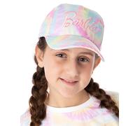 Barbie cap per Ragazze | Bambini Adolescenti Rosa Blu Tie Dye Ricamato Logo Snapback Cappello | Corona Morbida con Visiera