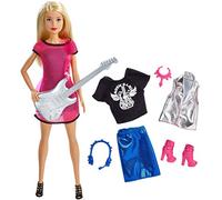 Barbie Musicista, Bambola Bionda con Chitarra e Accessori, Giocattolo per Bambini 3+ Anni, GDJ34