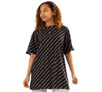 Barbie Nero Logo T-shirt oversize a maniche corte Donne