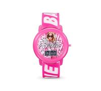 Barbie Orologio digitale Malibu con cinturino con testo rosa, rosa, Classico