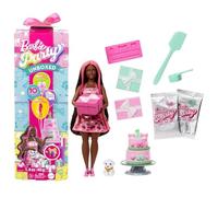 Barbie Party Surprise - Shimmerin' Hearts, bambola con 10 accessori a sopresa, e