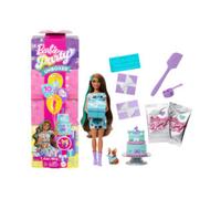 BARBIE PARTY UNBOXED - PARTY STARS SERIE COMPLEANNO DEL CUCCIOLO, BAMBOLA CON 10 ACCESSORI A SOPRESA