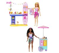 Barbie - Passerella sulla Spiaggia, playset con Bambole Brooklyn e Malibu, Un chiosco, Un Punto di ristoro, Un Cucciolo e 30+ Accessori Inclusi, Giocattolo per Bambini, 3+ Anni, HNK99