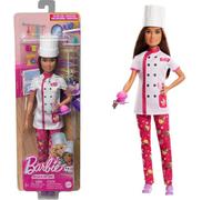 Barbie Doll and Accessories, Career Pastry Chef Doll with Hat, and Cake Slice, H