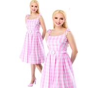 Barbie Perfetto Giorno Costume Adulti con Licenza Vestito Quadri Abito