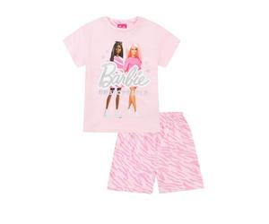 Barbie Pigiama corto rosa da ragazza Unstoppable, rosa, 6-7 Years