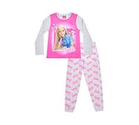 Barbie Pigiama da bambina ufficiale Mattel lungo rosa, rosa, 6-7 Anni