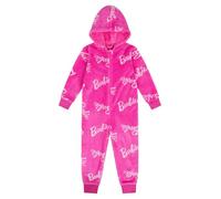 Barbie - Pigiama in pile rosa per bambine, tutina per bambini, rosa, 3-4 Years